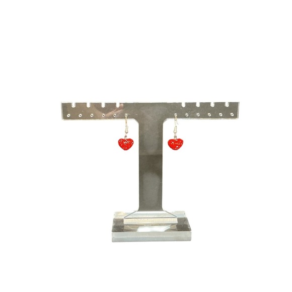 Red Heart Earrings - Picture 6 of 9